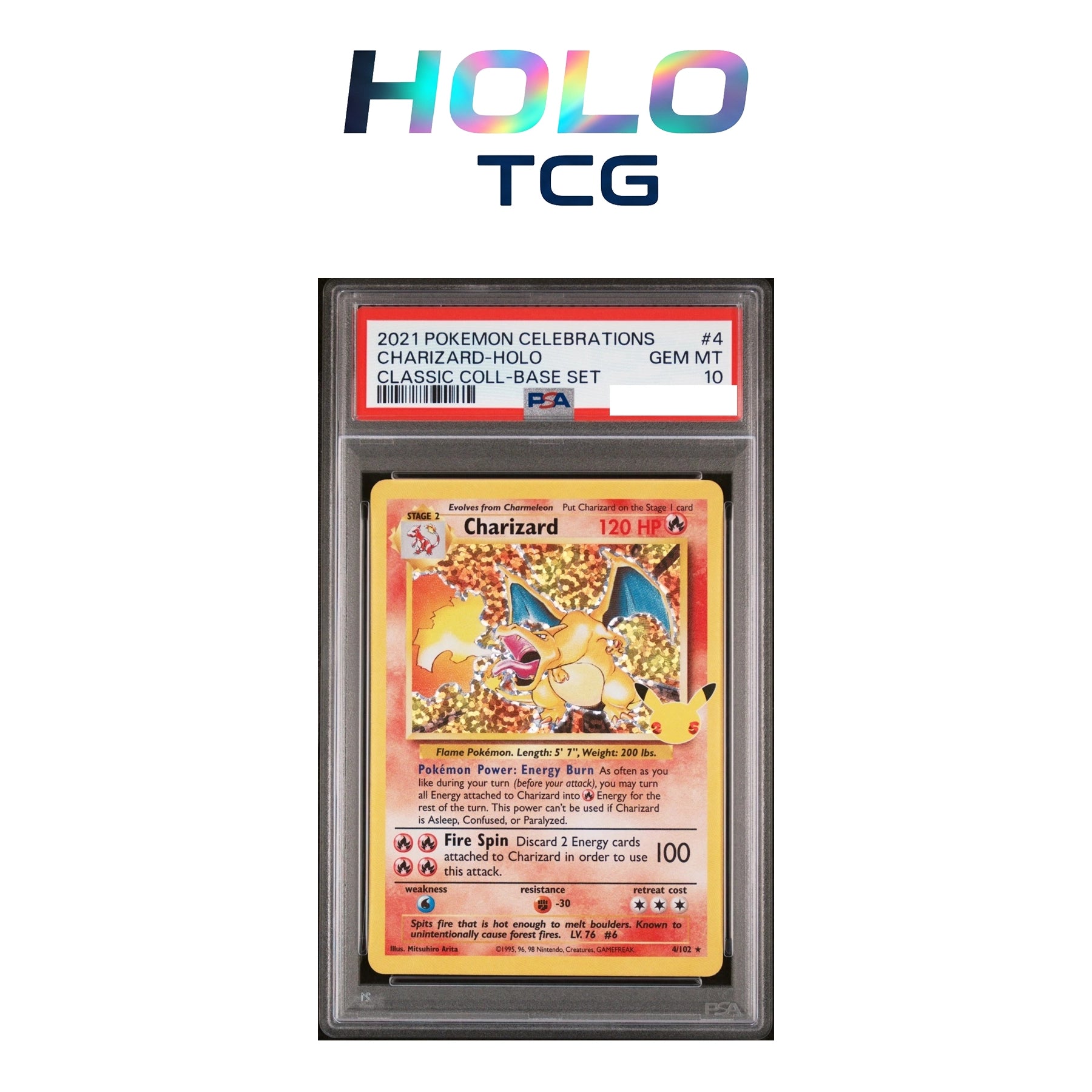 Charizard #4 Pokemon Celebrations  PSA 10